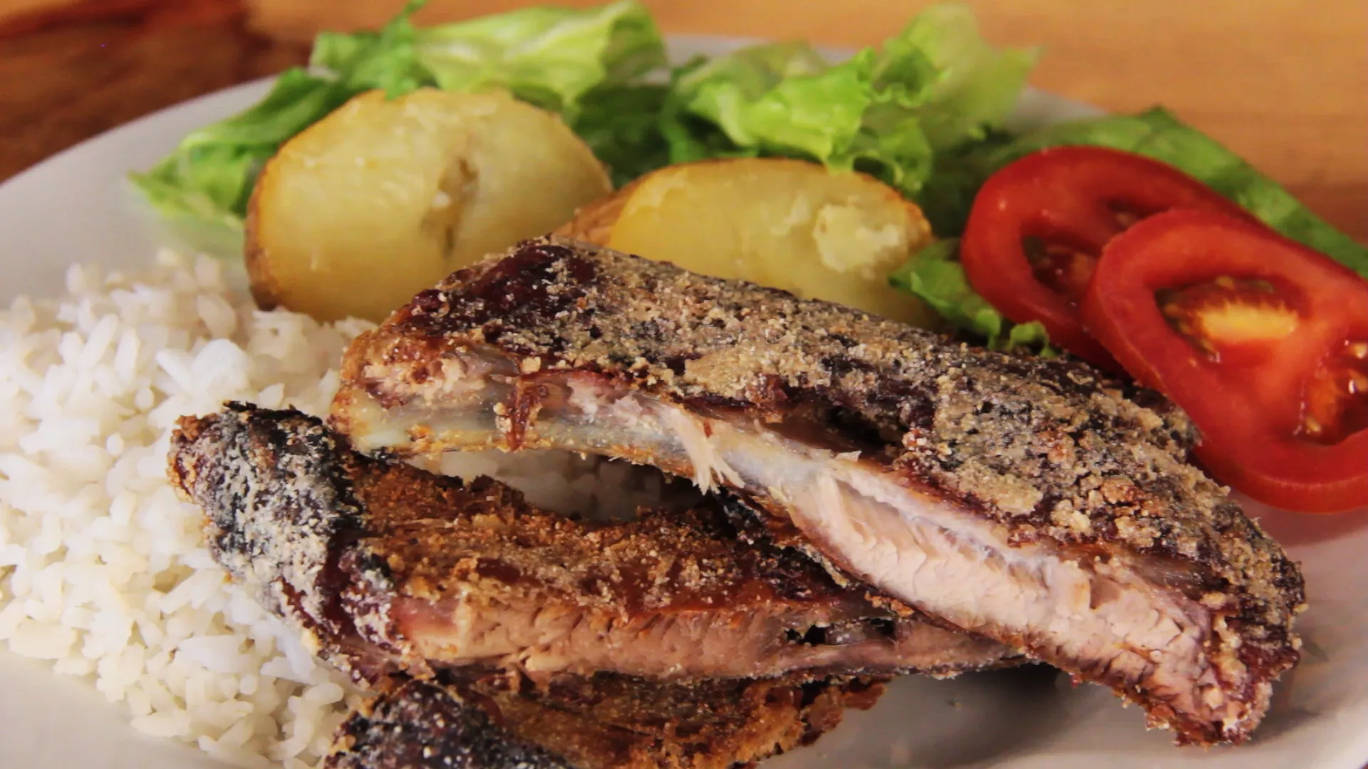 foto da receita Costela Suína com Farinha de Mandioca