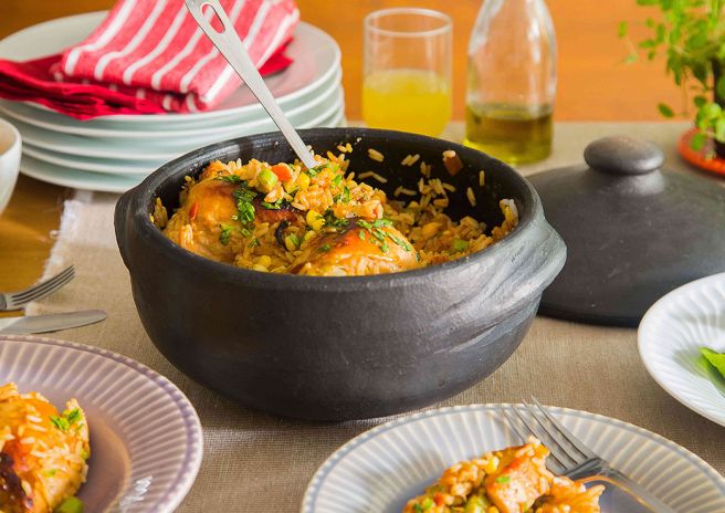 Arroz Caipira com Frango