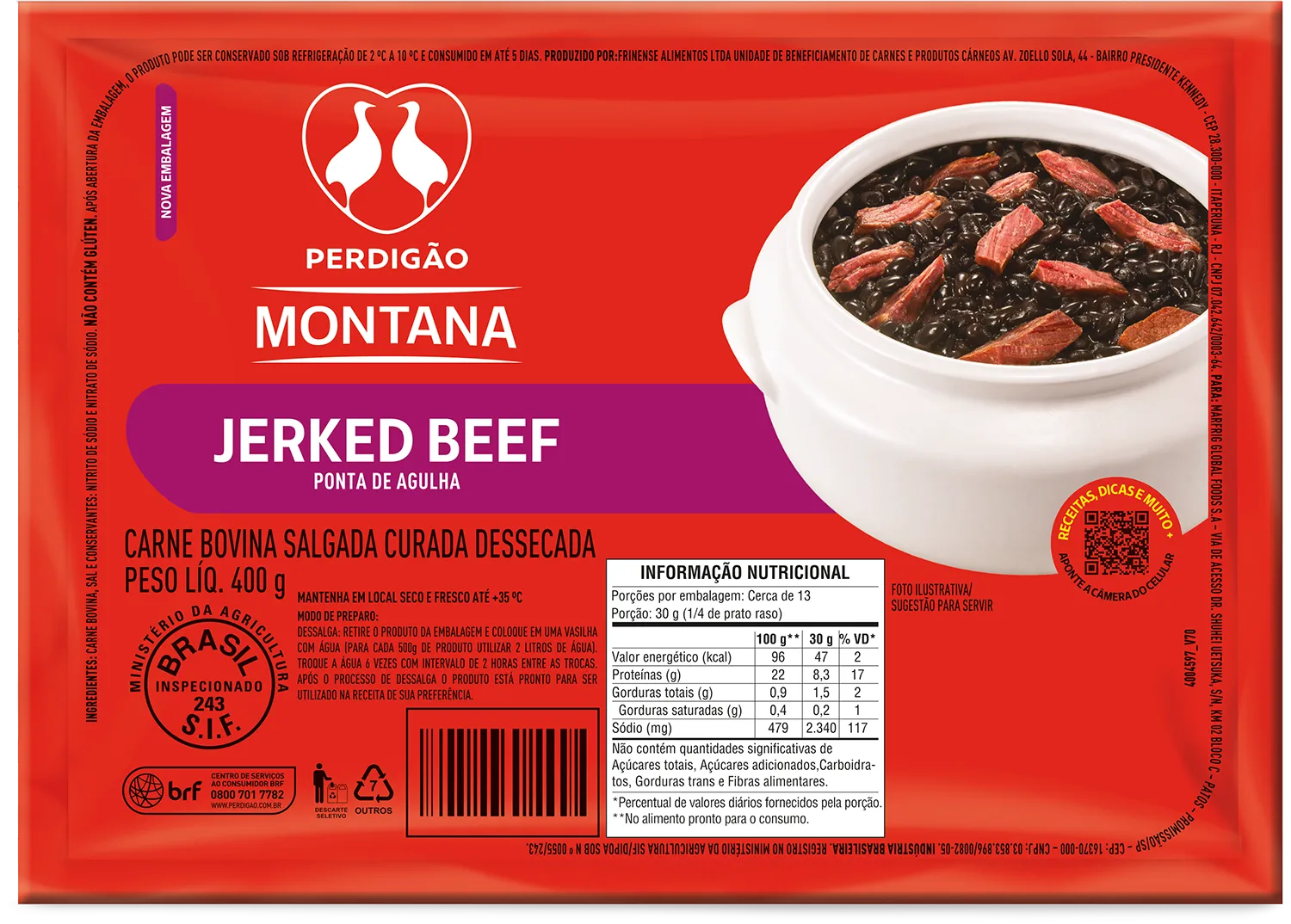 Jerked Beef Ponta de Agulha 400g