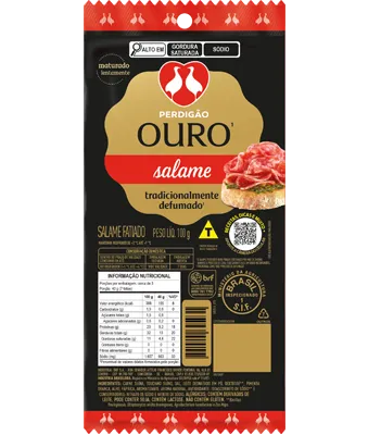 Salame Ouro Defumado Fatiado 100g