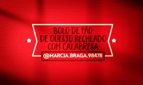 Bolo de pão de queijo recheado com calabresa