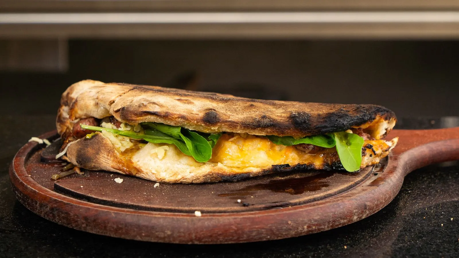 foto da receita Sanduíche de Massa de Pizza