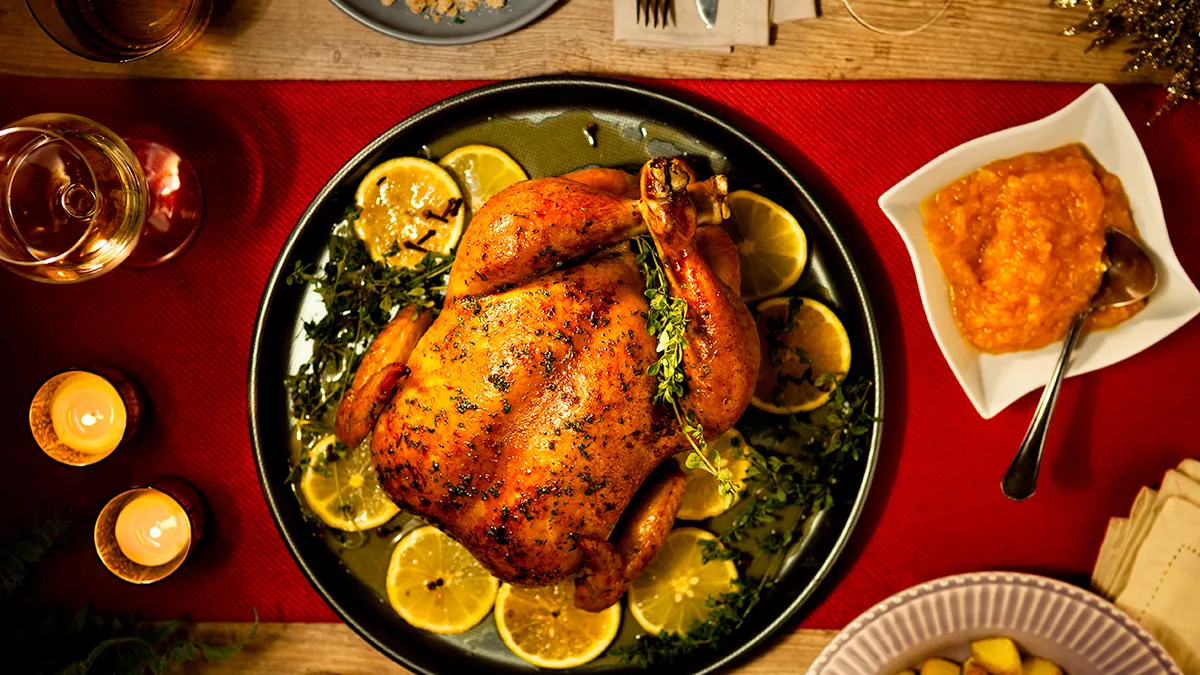 foto da receita Chester com Geleia de Damasco e Laranja