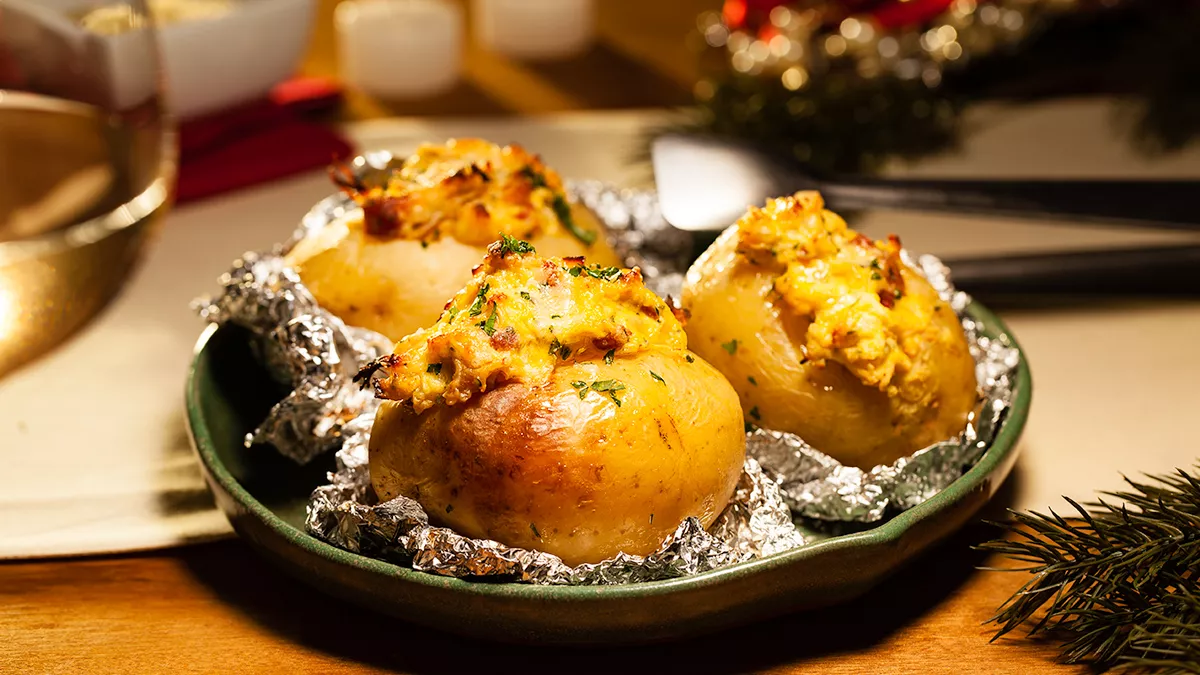 foto da receita Batata Recheada com Peru Cremoso