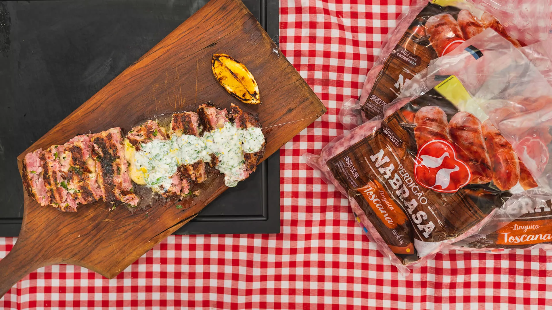 foto da receita Kafta de Linguiça Toscana Na Brasa