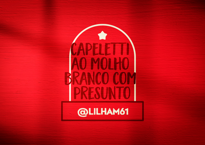 Capeletti ao Molho Branco com Presunto