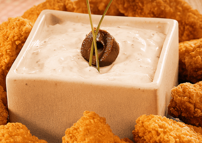 Mini Chicken com Creme de Azeitonas