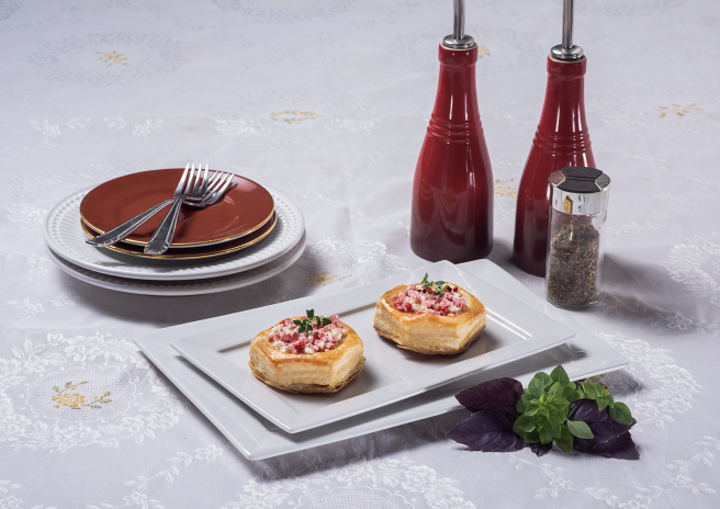 Vol-au-vent de Mortadela Tradicional com Queijo de Minas