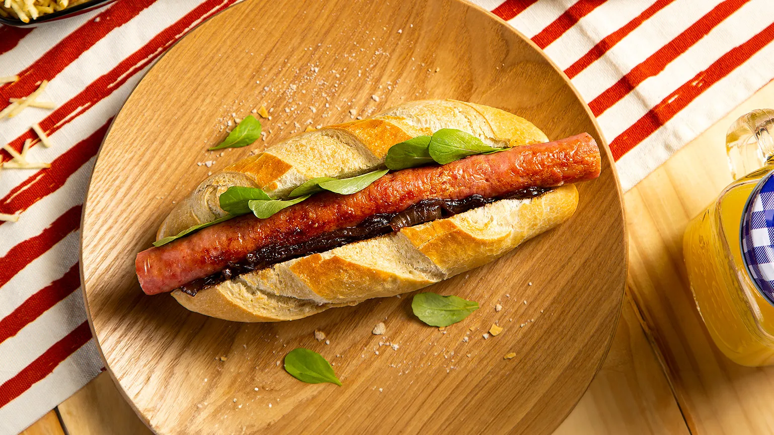 foto da receita Hot Dog de Linguiça Toscana Fininha Perdigão Na Brasa