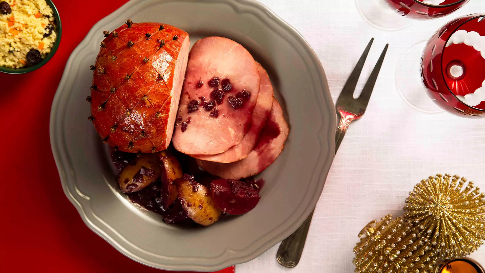 foto da receita Tender Fatiado com Pera e Vinho