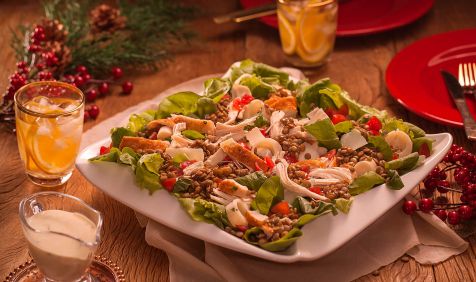 Salada de Lentilha e Chester