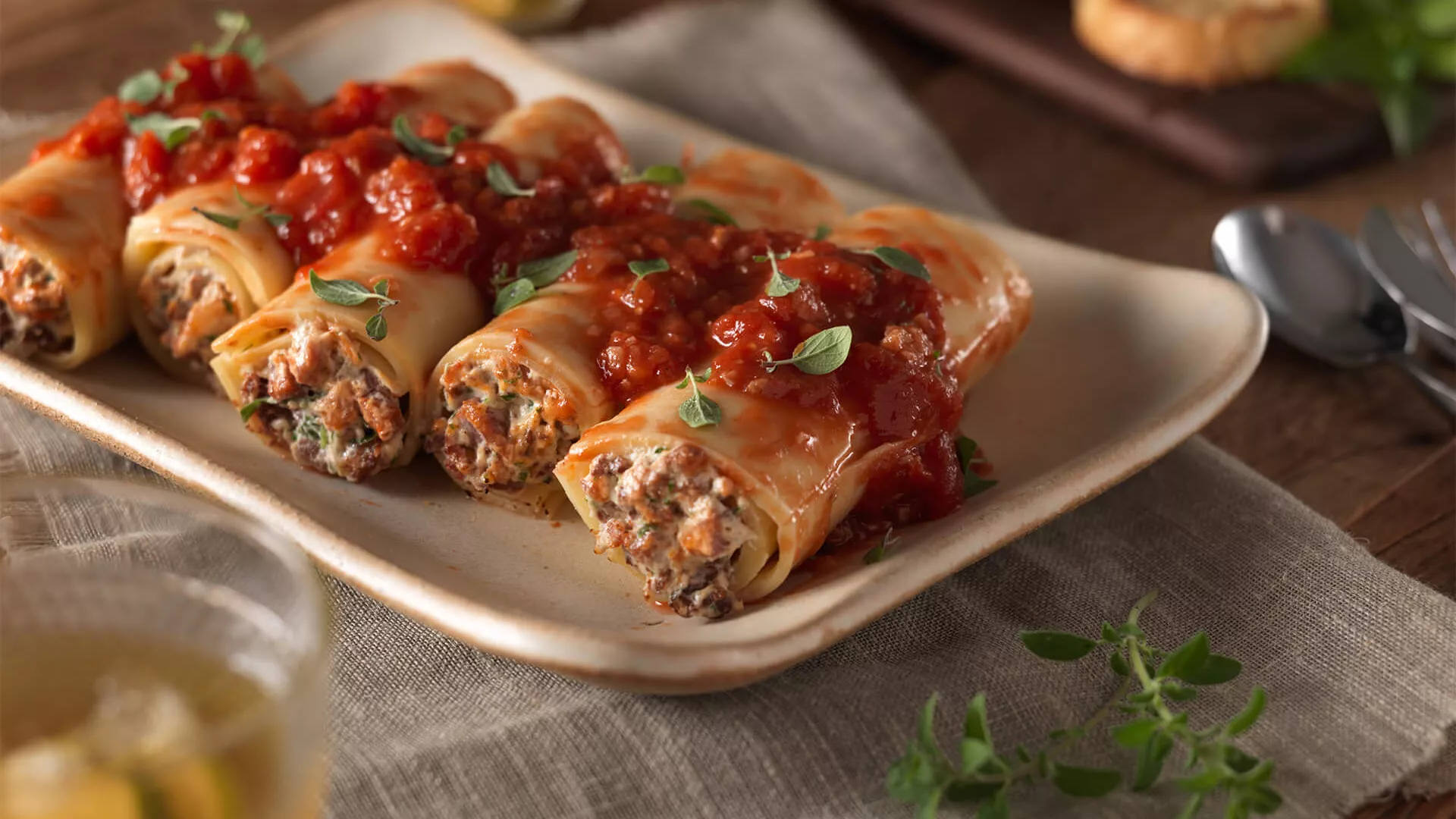 foto da receita Canelone de Calabresa