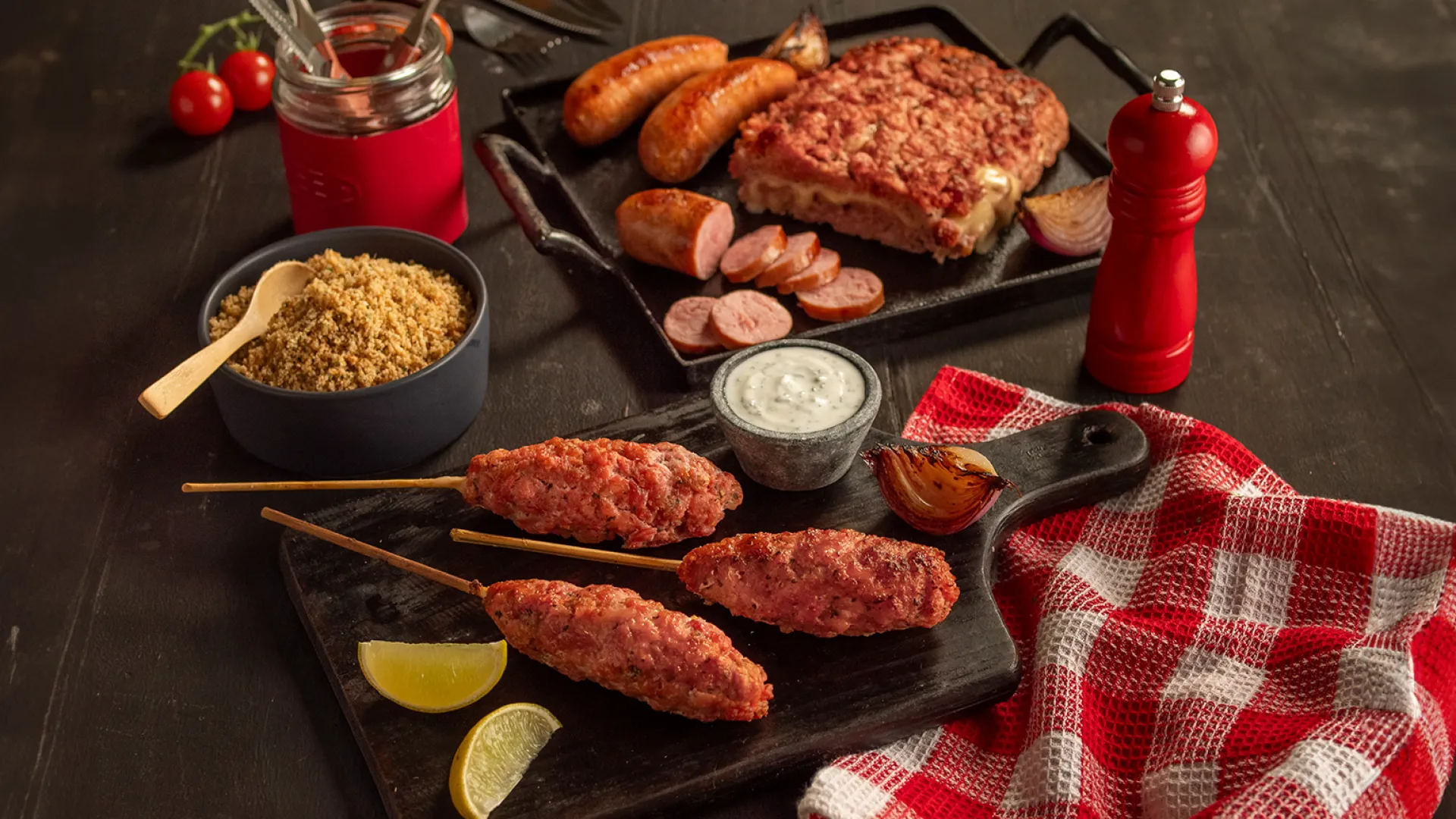 foto da receita Kafta de Linguiça Toscana Recheada de Queijo