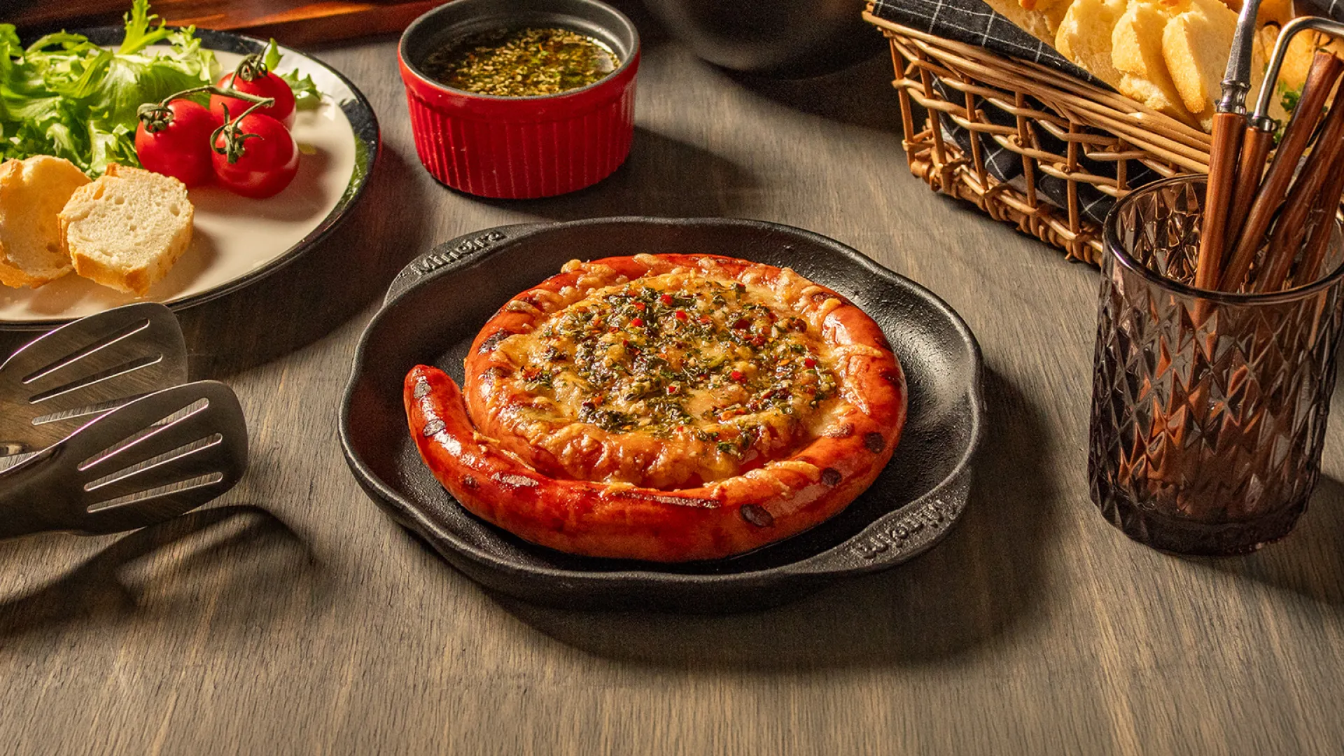 foto da receita Linguiça Toscana Fininha com Provolone e Chimichurri