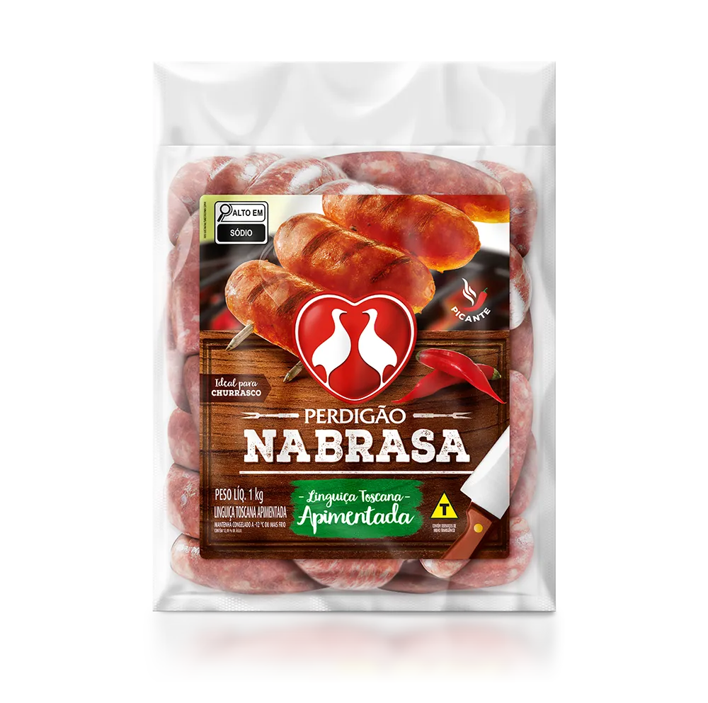 Linguiça Toscana Apimentada Na Brasa 1kg