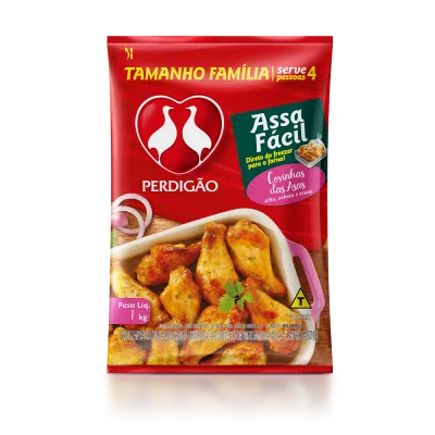 Coxinhas da Asas Temperadas Assa Fácil 1Kg