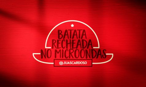 Batata Recheada no microondas