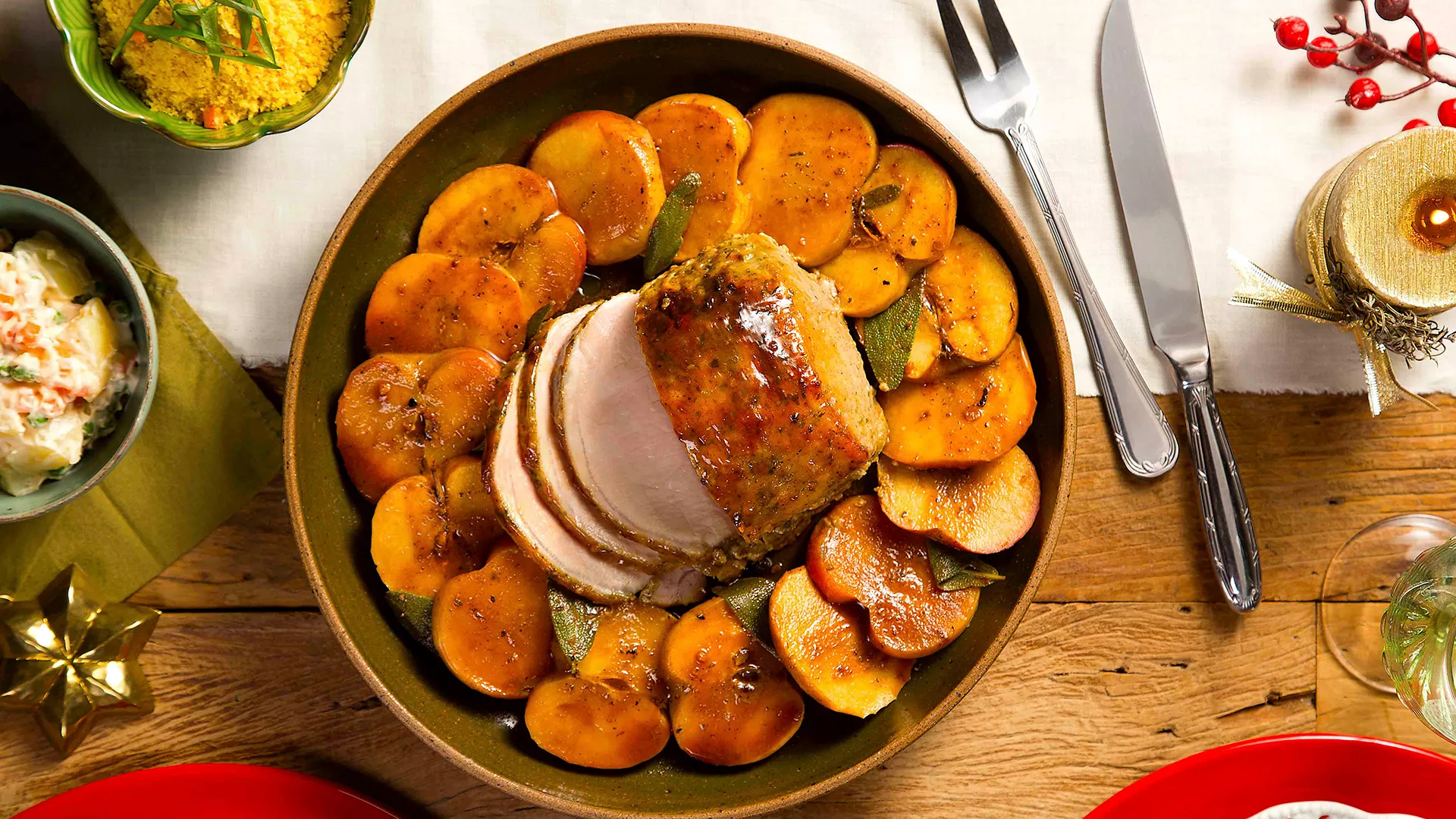 foto da receita Lombo com Mel Dijon e Sálvia