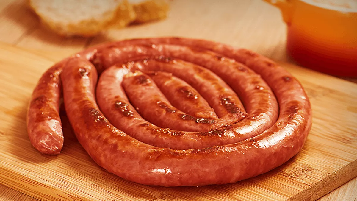 foto da receita Linguiça Calabresa Enroladinha com Queijo Fundido