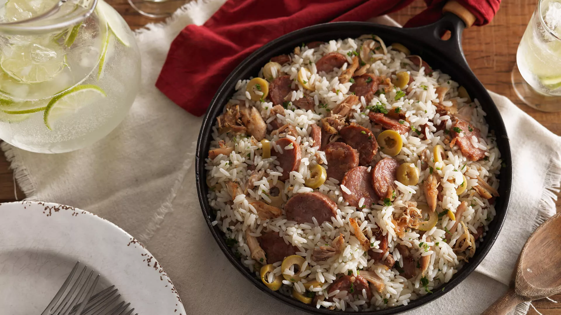 foto da receita Arroz de Braga com Linguiça Portuguesa