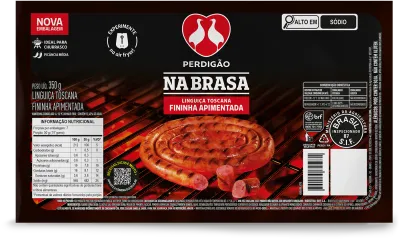 Linguiça Toscana Fininha Apimentada 350g