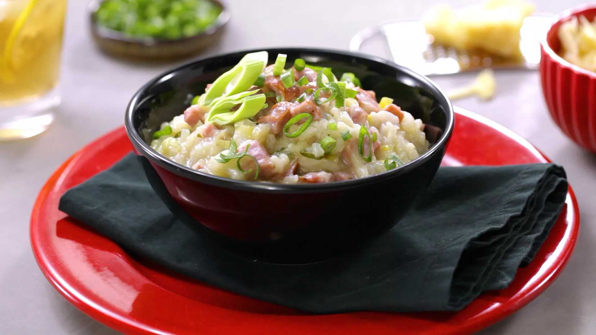 foto da receita Risoto de Linguiça e alho poró