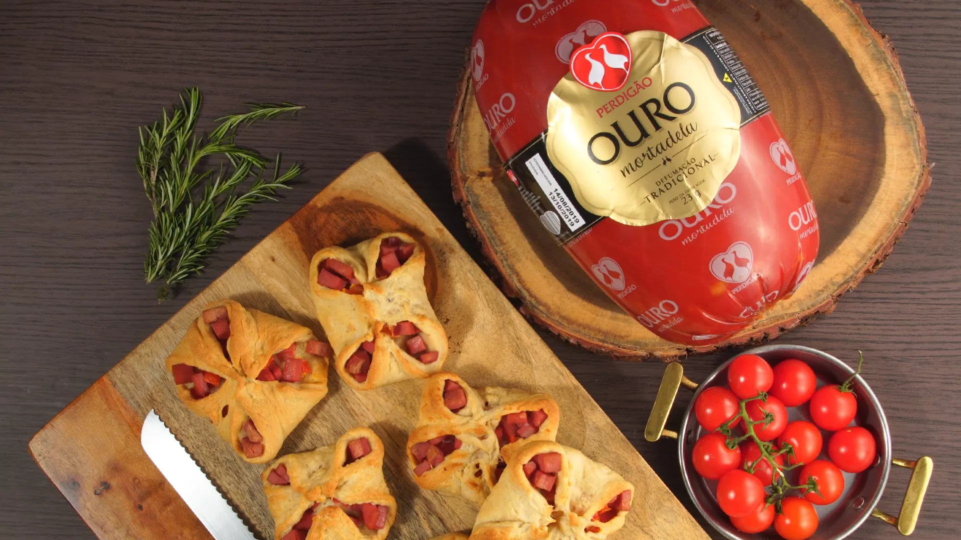 foto da receita Pãozinho de Mortadela