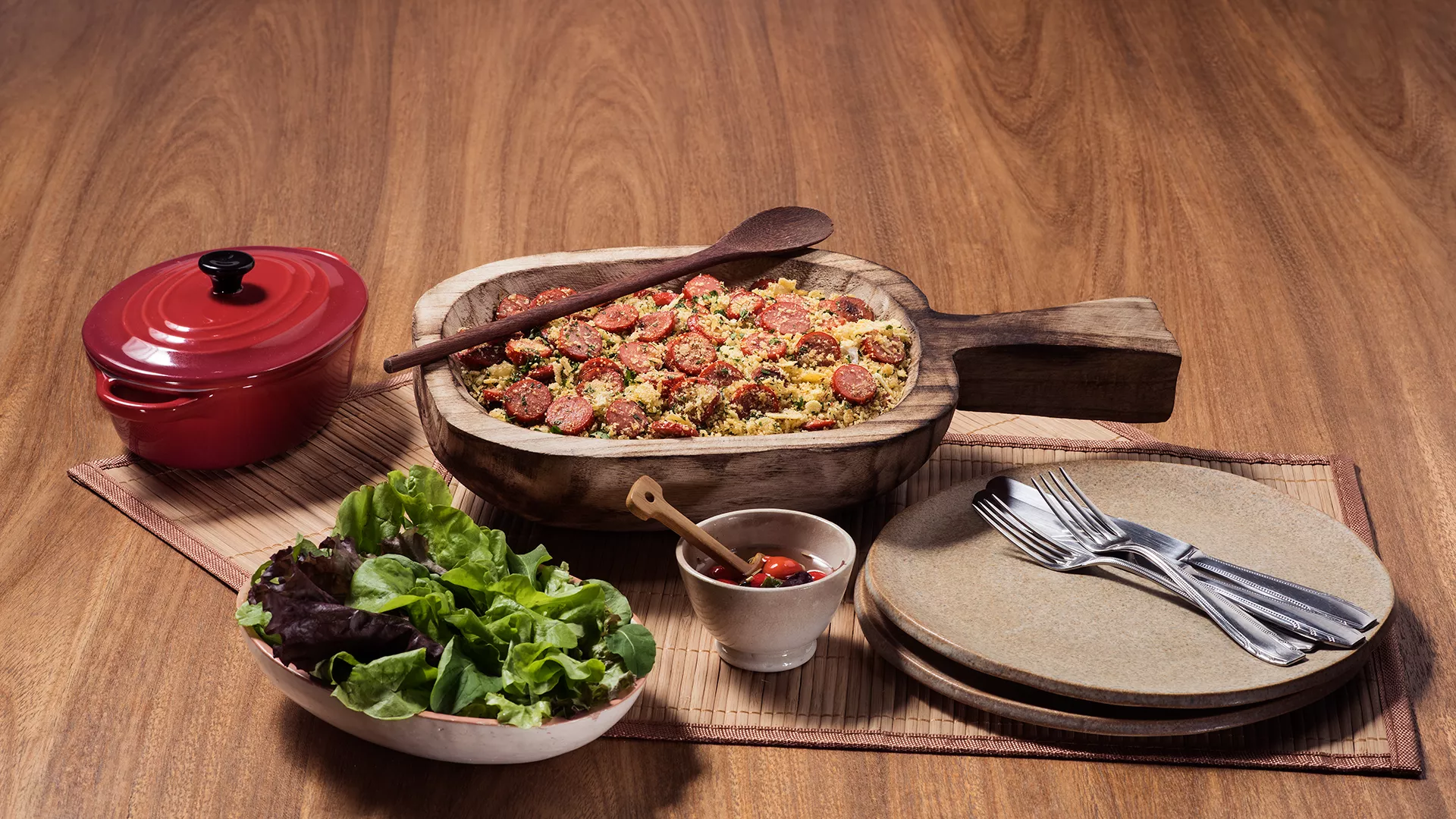 foto da receita Farofa de Salsicha