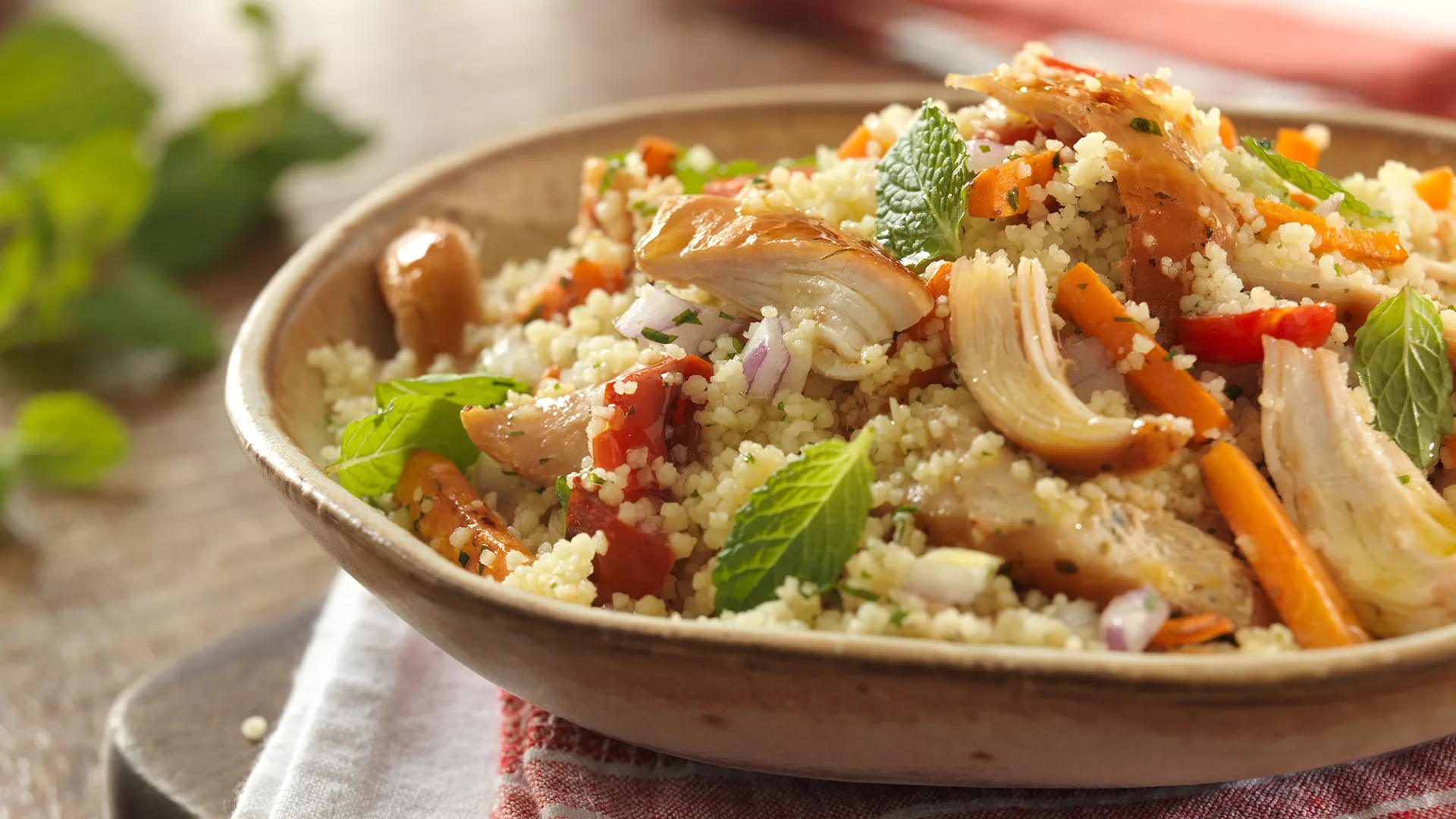 foto da receita Assa Fácil Peito com Cuscuz Marroquino
