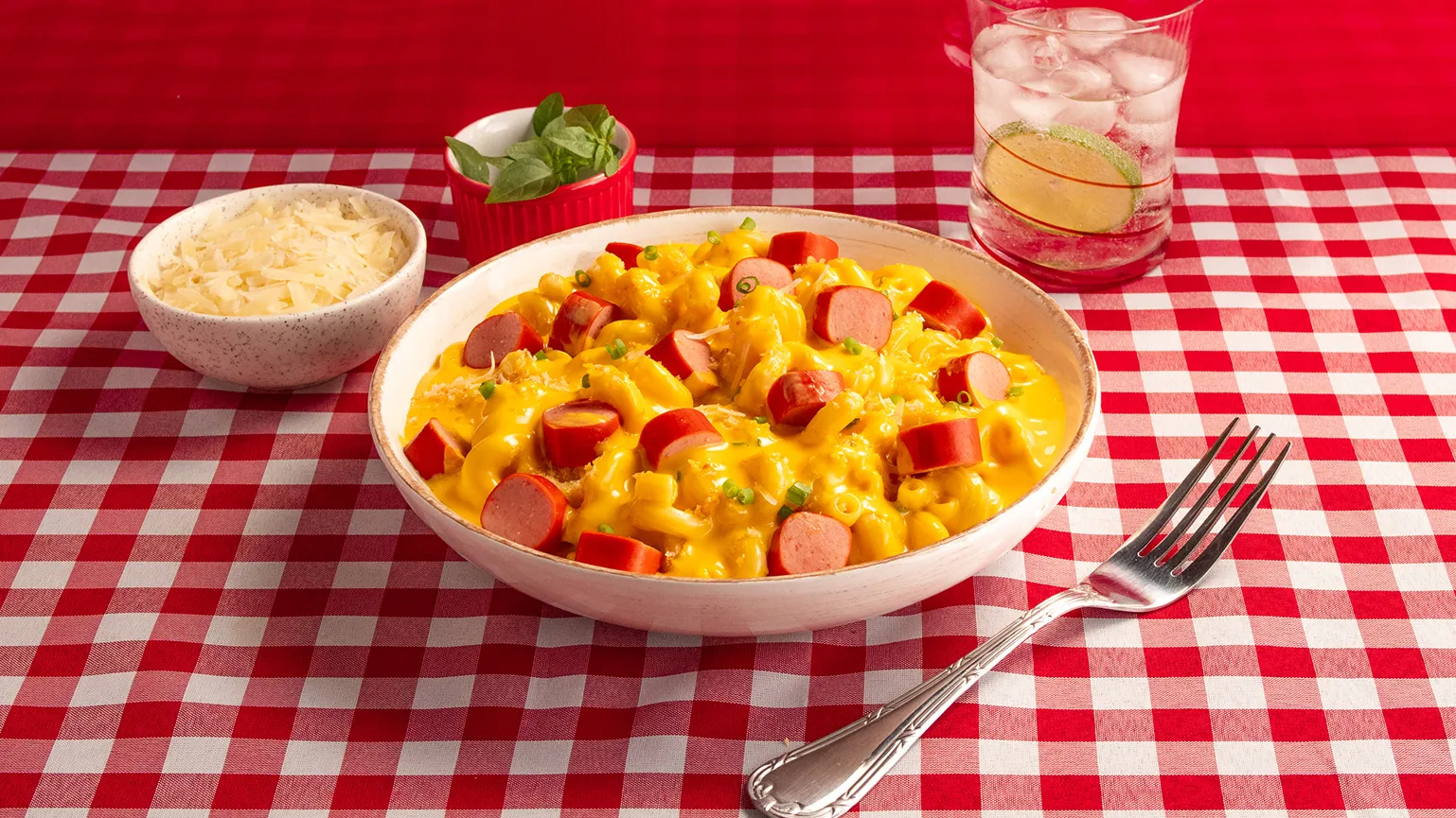 foto da receita Macarrão com Queijo e Salsicha Perdigão
