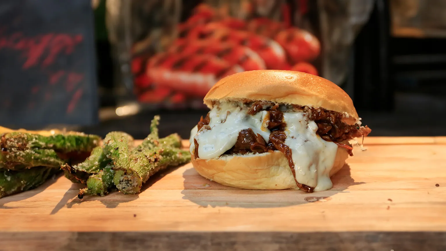 foto da receita Shredded Ribs Sandwich