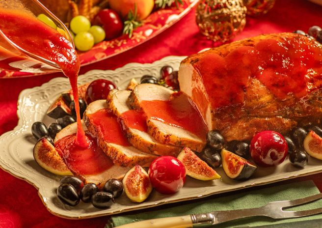 Lombo com Molho Barbecue de Goiabada