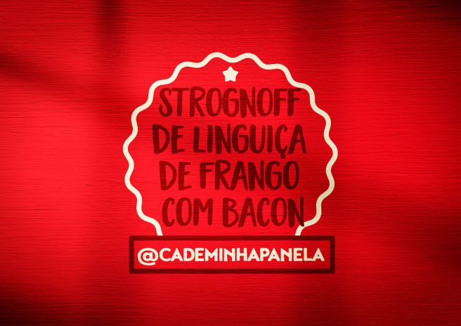 Strogonoff de linguiça de frango com bacon