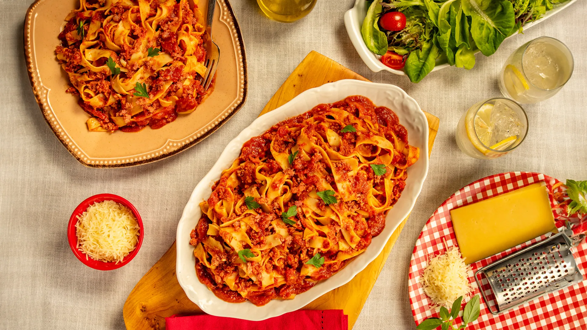 foto da receita Fettuccine com Ragu de Linguiça Calabresa