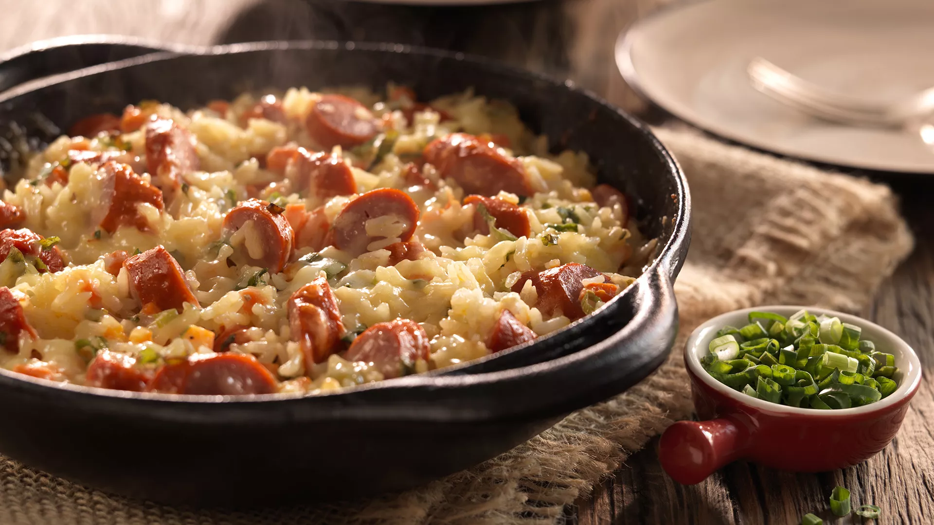 foto da receita Arroz de Forno com Salsicha