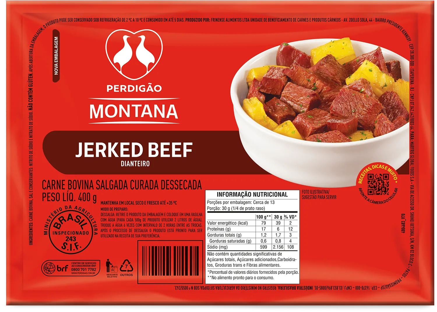 Jerked Beef Dianteiro 400g