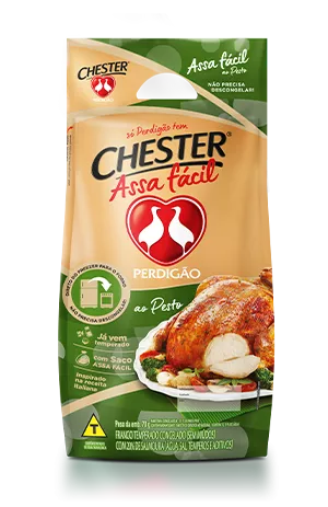 Chester assa-fácil ao pesto