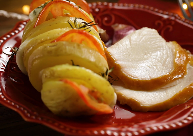 Chester Assa Fácil com Batata Caprese