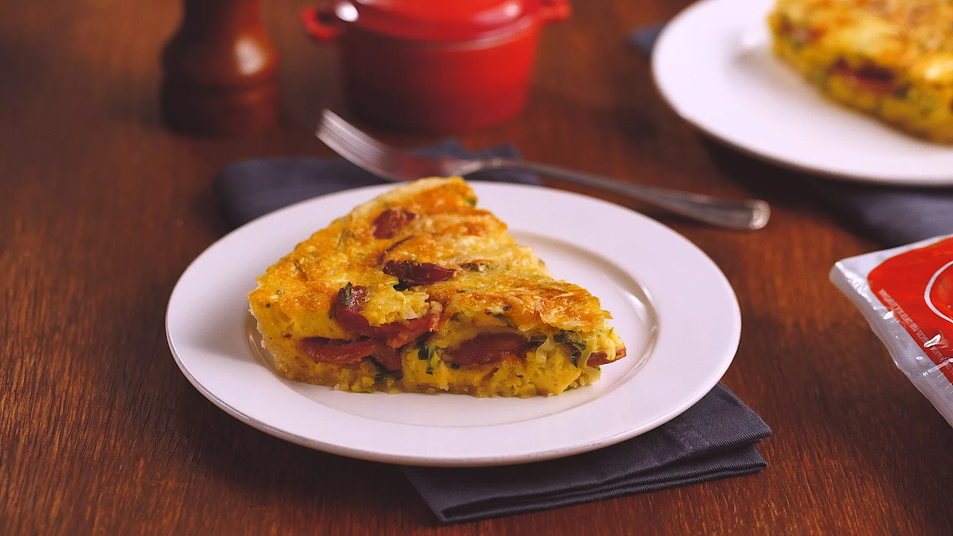 foto da receita Quiche de Linguiça Calabresa com Alho Poró