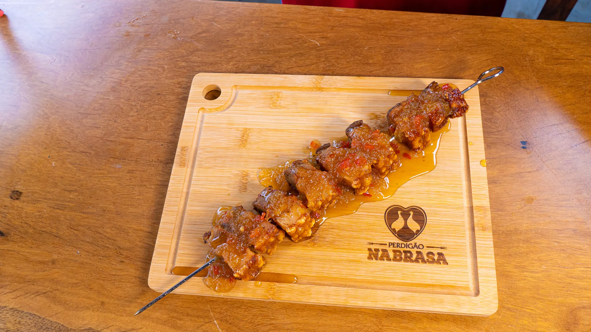 foto da receita Pancetta suína ao toque de limão com geléia de maça e pimenta vermelha