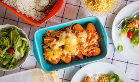 Mini Chicken à Parmegiana para a Família