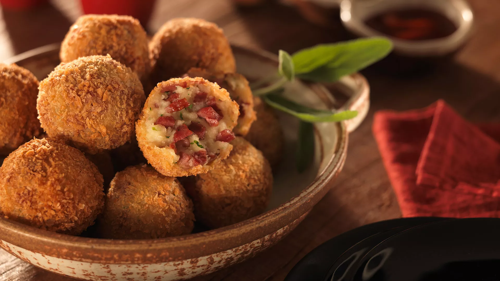 foto da receita Bolinho Crocante de Paio