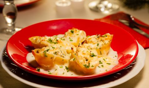 Conchiglione com Chester Azeite e Ervas
