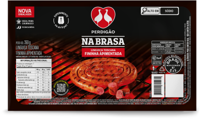 Linguiça Toscana Fininha Apimentada 350g