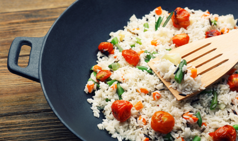 Arroz de Frigideira com Frango Defumado