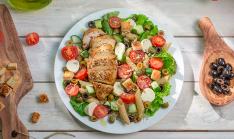 Salada Morna de Frango com Legumes