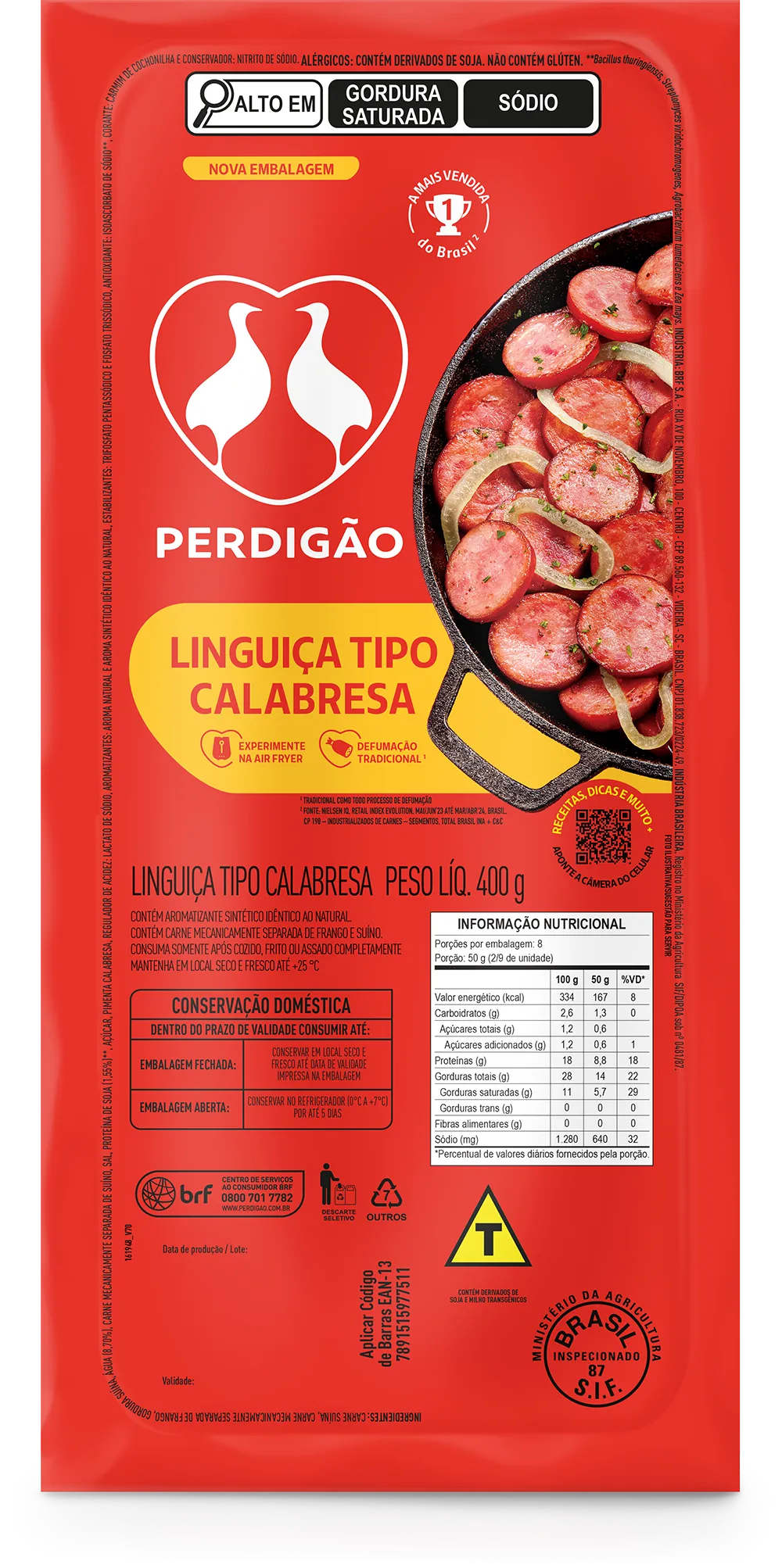 Linguiça Tipo Calabresa 400g