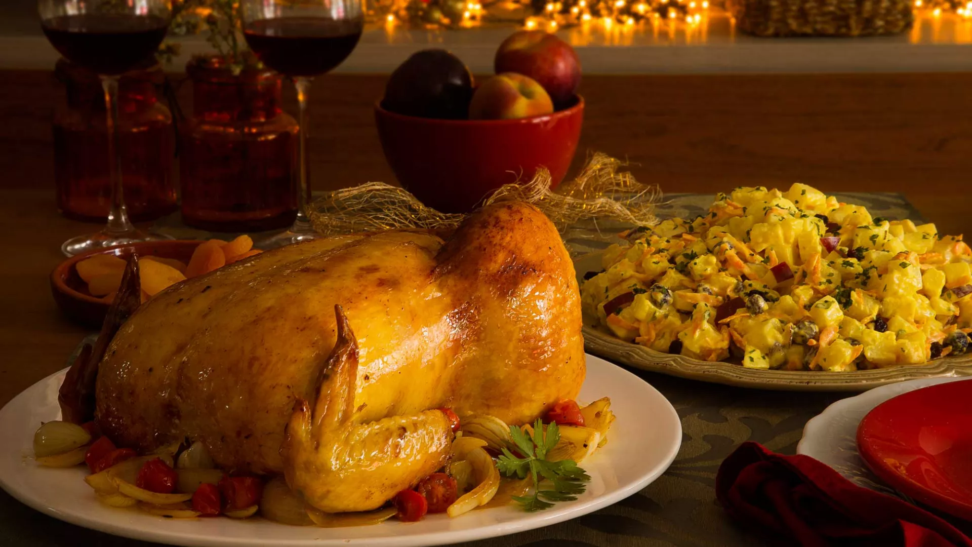 foto da receita Salada de Batatas Natalina