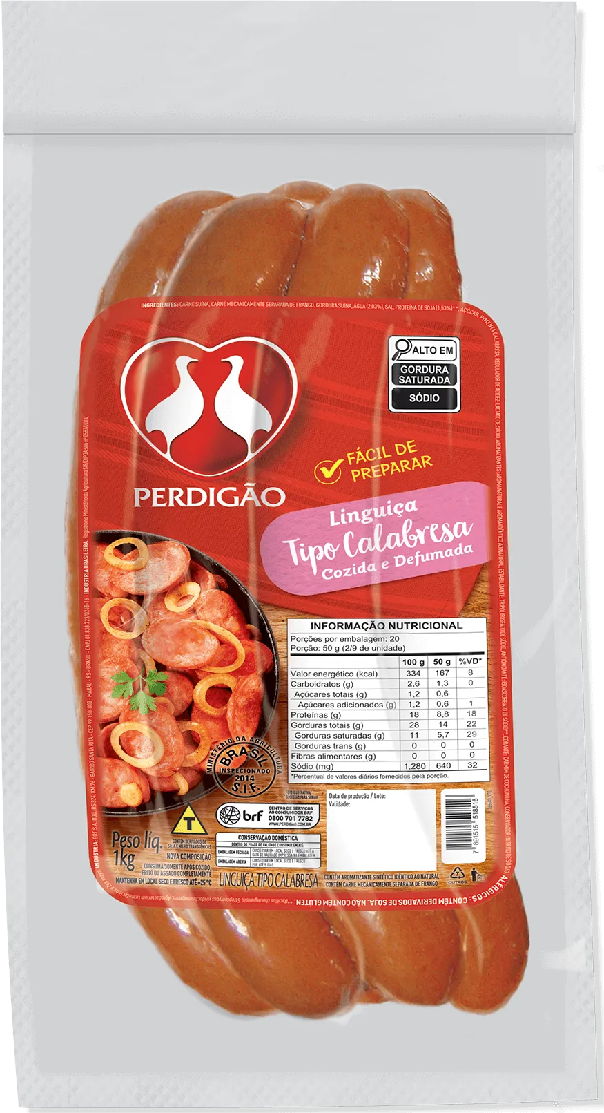 Linguiça Tipo Calabresa 1kg