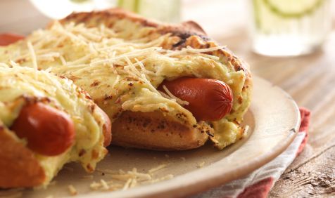 Cachorro Quente Cremoso Gratinado
